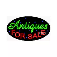 Antiques For Sale LED Neon Sign 27"L x 15"H #24492