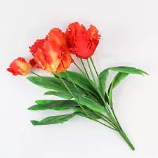 Unbranded Artificial Floral Bouquet Orange Yellow Tulips Spring Home Decor