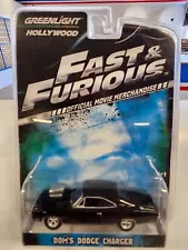 2013 Greenlight Hollywood Fast and Furious Dom's Dodge Charger S3 in black w/ RR