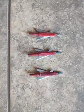 3 Rage 100 Grain gr Crossbow Broadheads Used