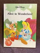 New Old Stock Vintage FE Walt Disney Alice In Wonderland 1986 Hardcover Book