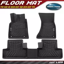 3x Front & Rear Black Floor Mats Liners for Audi Q5 2009-2017 SQ5 2014-2017 TPE (For: 2017 Audi SQ5)