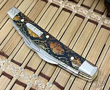 Case XX USA Beautiful Antique Bone DIAMONDBACK 1/500 Bullet Small Congress Knife