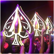 Ace of Spades Bottle Presenter Serving Trays Bottle Cage Holder Glorifier tray