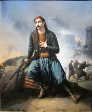 high quality oil painting 100% handpainted on canvas " A Greek soldier"