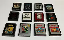 Lot of 12 *** ATARI Games Cartridges XEVIOUS Mario Bros PACMAN ~ UNTESTED