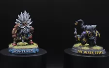 Painted Grombrindal & The Black Gobbo Blood Bowl Star Players Miniatures