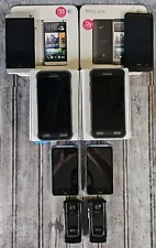 X2 HTC One - 32 GB - Black (AT&T) - Galaxy S7 Active, - Cell Phone Lot