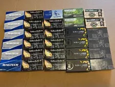 Lot of 30+ Mixed brand Small Format 9mm 50 rd. empty ammo boxes with trays