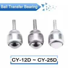 Ball Transfer Bearing Casters Conveyor Roller Male Thread With Rod Wheel M5 M6