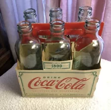 Coca Cola 1899 Circa Replica 6 Bottles W/Carton