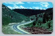 1956 Telephone Canyon Sherman Hill Cheyenne,WY Wyoming Vintage Postcard