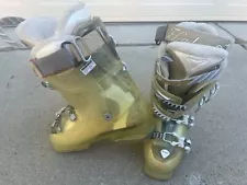 Gently Used Head Brand Women’s ski boots Clear & Gold size 6.5 for sale