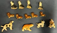 Collection of antique vintage ceramic porcelain Animals