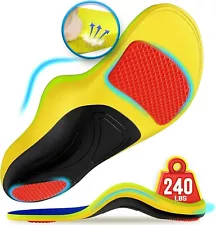 240+lbs Plantar Fasciitis Insoles Men Women,M(Men 7.5-8.5/Women 9.5-10.5)--275mm