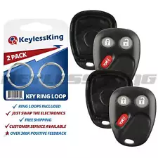 2 Remote Key Fob Shell Pad Case for 2003 2004 2005 2006 Chevy Silverado