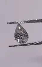 GIA Certified .64 Ct Pear Brilliant H I2 Diamond