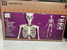 Home Depot 12' Tall Skeleton LCD Eyes w/ light up kit. Never used. LOCAL PICKUP 
