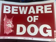 Beware Of Dog - Old Fashion Sign For Door By Hillsman Sign Center