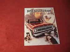 1972 Ford Pickup Truck Sales Brochure -Original