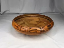 WONDERFUL LARGE OLD HOPI SHALLOW POTTERY BOWL 3 1/2" TALL X 12 1/4" ACROSS