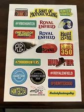 Royal Enfield Motorcycles Sticker Sheet New Free Shipping