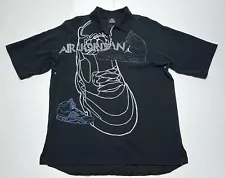 Nike Air Jordan Polo Shirt Mens 2XL Jumpman Promo Shoe Graphic