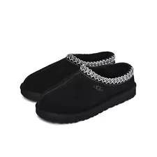 100% Authentic UGG Men's Iconic Moccasin Tasman Shoes Black Brand New 5950