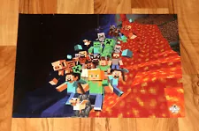 Minecraft Video game Very Rare Small Poster 42x30cm