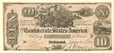 Confederate $10 Note - T-29 - Confederate Paper Money - Paper Money - US - Confe