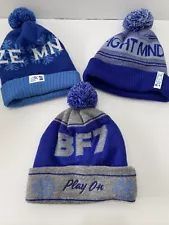 Big Freeze Fight MND Beanies - BULK Lot 3 6 & 7 FREE POST In Aust VGC