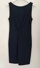 Moschino Cheap And Chic Blue Jersey Dress 12- 14 Sleeveless Chic SALE