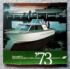 1973 Starcraft Cabin Cruisers Sales Brochure Boat Advertising nhc6