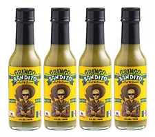 Gringo Bandito Hot Sauce, Green Habanero, 5 Ounce (Pack of 4)