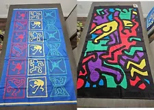 SUMMER SALE NWT Vintage 1996 Keith Haring Beach Towels 60 x 33 Playboy Licensed