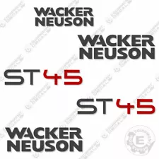 Fits Wacker Neuson ST45 Decal Kit Skid Steer Replacement Stickers - 3M Vinyl!