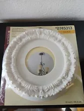 Portfolio Ceiling Medallion 10" White Finish #0745313 ~ New Sealed