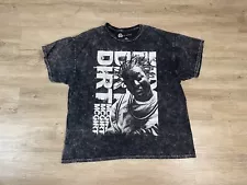 Mens Old Dirty Bastard McGirt TEE Sz M T-SHIRT HTF Black Acid Wash RAP HIP-HOP