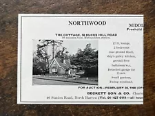 The Cottage - Ducks Hill Road - Northwood For Sale - 1968 Press Cutting r399