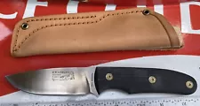 Loveless Drop Point Hunters Knife Nude Leather Sheath Replica