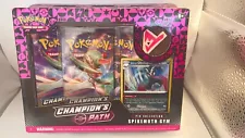 Pokémon TCG Champion's Path Spikemuth Gym Pin Collection sealed