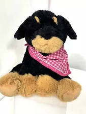 Rottweiler Plush Stuffed Dog Puppy Animal Toy 8” 2012 Dress Barn Breast Cancer