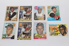 Lot of 8 Roberto Clemente Baseball Cards