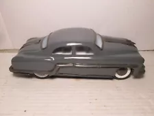 L@@K ESTATE FIND TIN FRICTION GRAY COUPE 10" LONG CANNOT READ NAME ON IT WORKS !