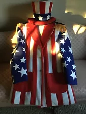 Uncle Sam Costume, Jacket, Hat, Hair & Beard