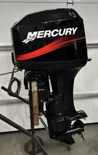 50hp Mercury Outboard Boat Motor 2-Stroke Power Tilt - No Salt - Water Ready 50