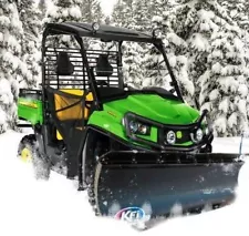 72" KFI Snow Plow Kit w/ MadDog Winch Kit 11-17 John Deere Gator 825i