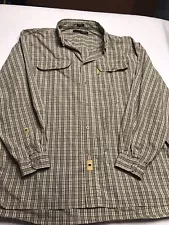 FUBU The Collection mens Long Sleeve Full Button Up Great Pattern And Condition