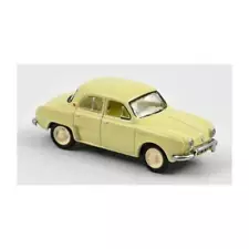 MODELLINO IN SCALA COMPATIBILE CON RENAULT DAUPHINE 1956 PARCHEMIN YELLOW 1:87 N