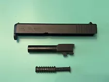 USED GLOCK 36 COMPLETE SLIDE BARREL GUIDE ROD RECOIL SPRING BLACK FINISH .45 ACP